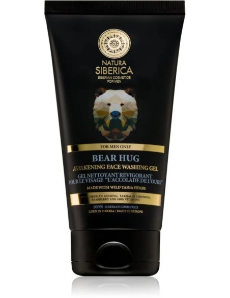 Bear hug men gel limpieza facial 150 ml Natura Siberica