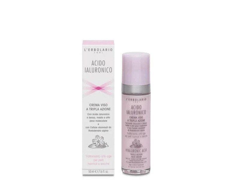 Ácido hialurónico crema facial pieles normales 50 ml L'Erbolario