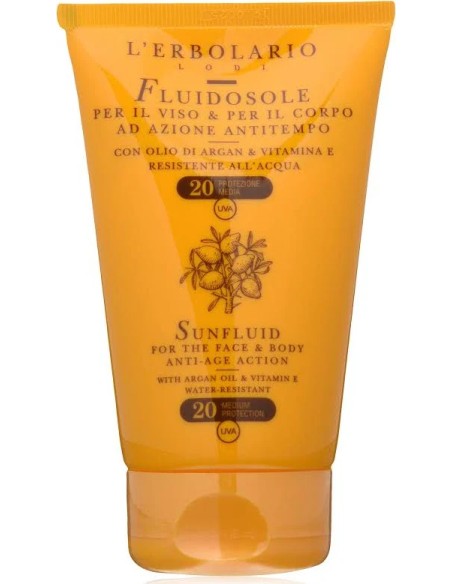 Solar fluidosol cara cuerpo antitiempo 125 ml L'Erbolario