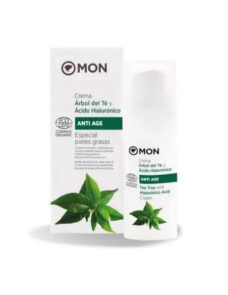 Crema facial árbol del té y ac. hialur. bio. 50 ml Mon deconatur