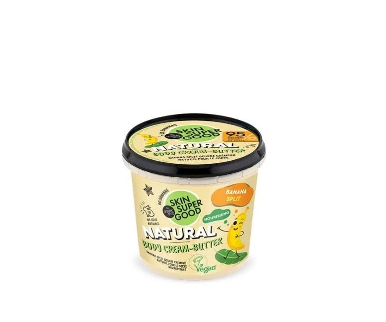 Crema de manteca corporal banana split 360 ml Skin Super Good