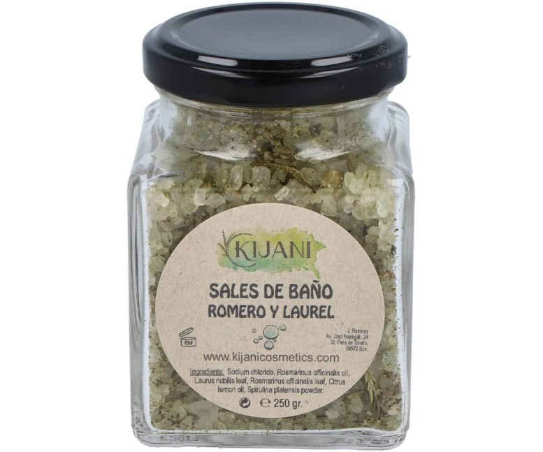 Sales de baño romero 300 gr Kijani