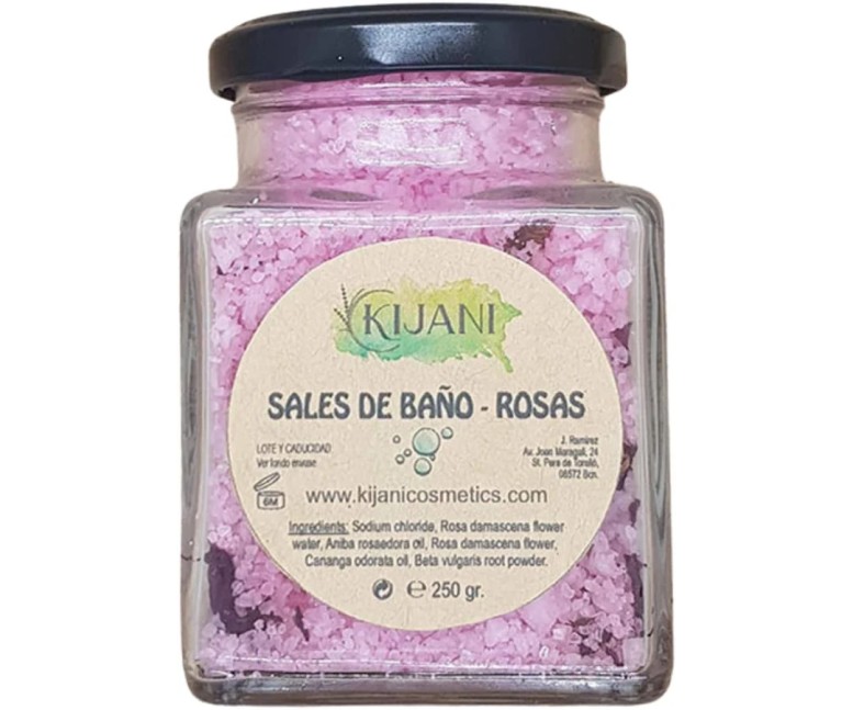 Sales de baño rosas 300 gr Kijani