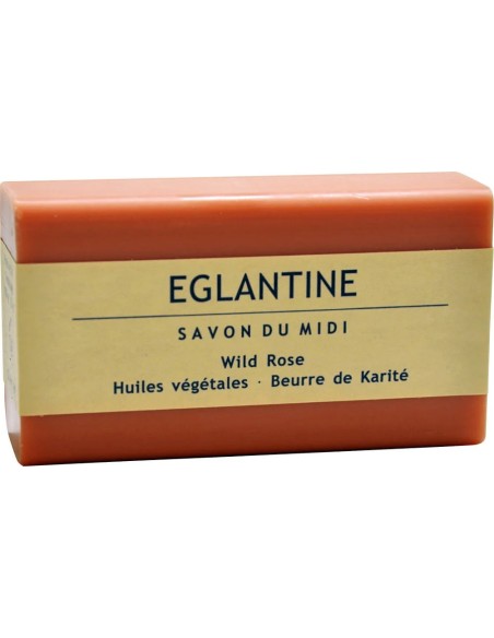 Jabón en pastilla de rosa silvestre bio 100 gr Savon Du Midi