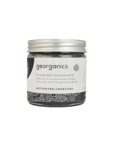 Dentífrico fluor carbón activado 60 ml Georganics