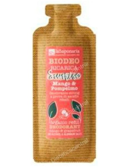 Recarga roll-on biodeo sunrise tropical 40 ml LA SAPONARIA