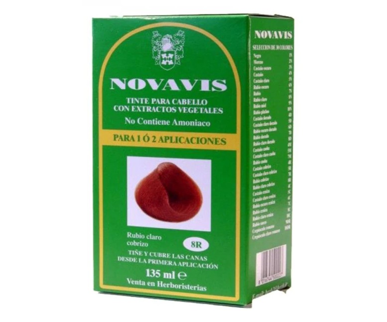 Tinte novavis 8r rubio claro cobrizo 135 ml Novavis