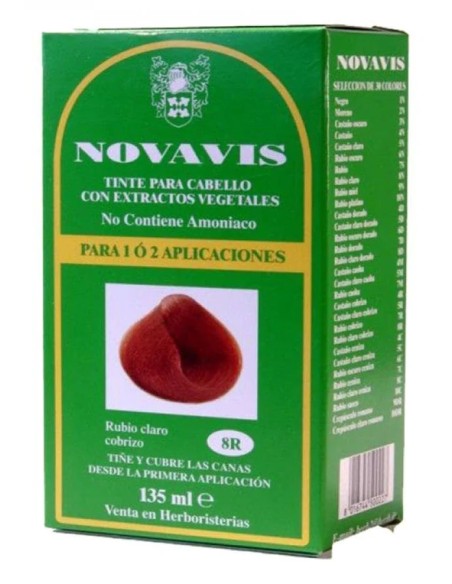 Tinte novavis 8r rubio claro cobrizo 135 ml Novavis