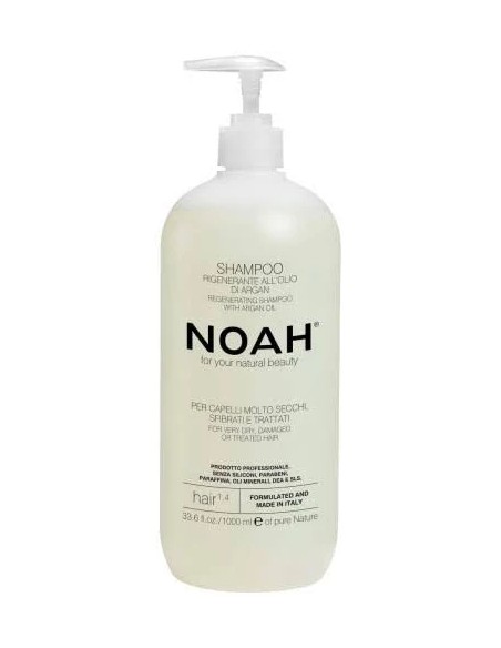 Champú regenerador con aceite de argán 1000 ml Noah