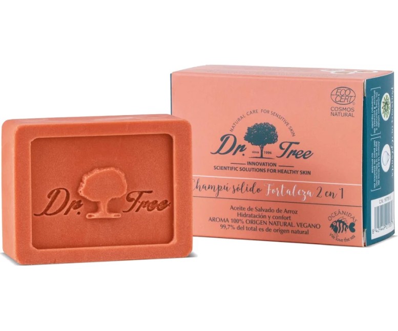 Champú sólido cosmos 2en1 fortaleza 75 gr Dr. Tree