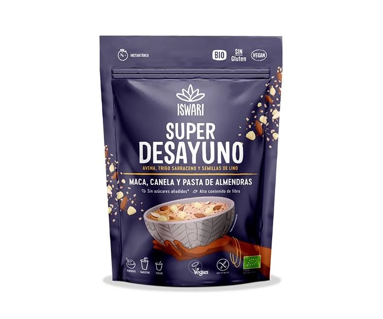 Super desayuno maca canela almendra 360 gr Iswari