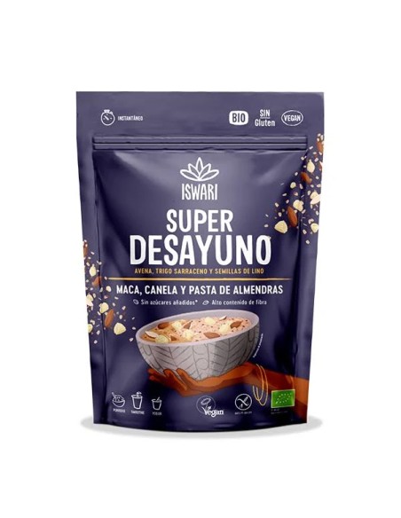 Super desayuno maca canela almendra 360 gr Iswari