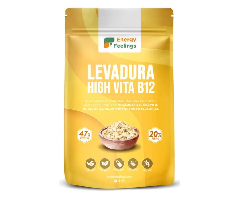 Levadura nutricional Vita B12+D copos 130 gr Energy Feelings