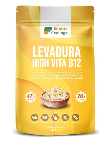 Levadura nutricional Vita B12+D copos 130 gr Energy Feelings