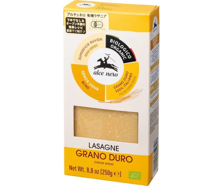 Lasaña de trigo duro bio 250 gr Alce Nero