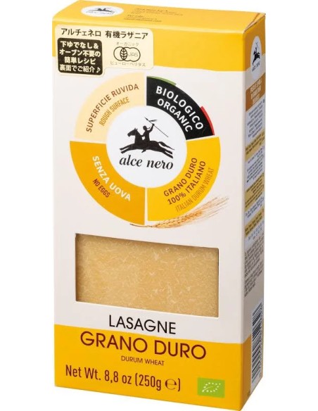 Lasaña de trigo duro bio 250 gr Alce Nero