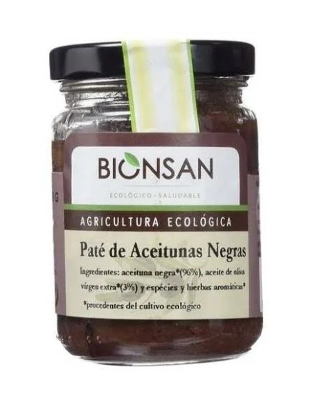Paté de aceitunas negras eco 140 gr Bionsan