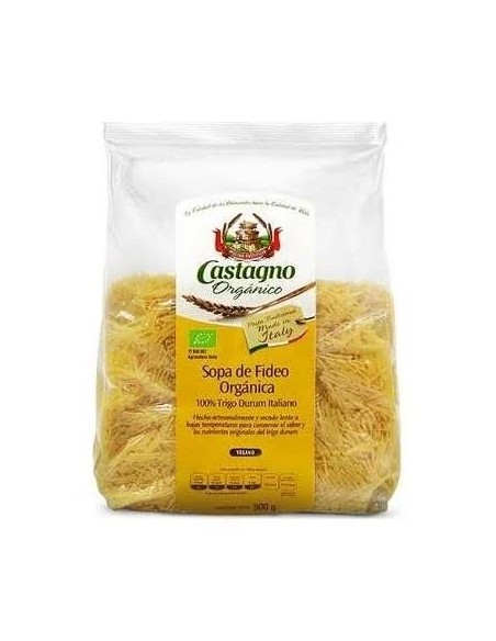 Fideos finos de trigo duro eco 500 gr Castagno
