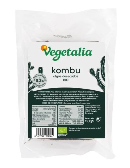 Alga kombu bio - vegetalia 50 gr Vegetalia