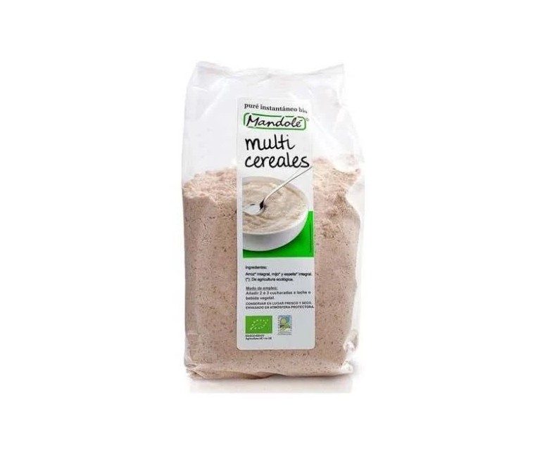 Pure multicereal instantáneo polvo bio 250 gr Mandole