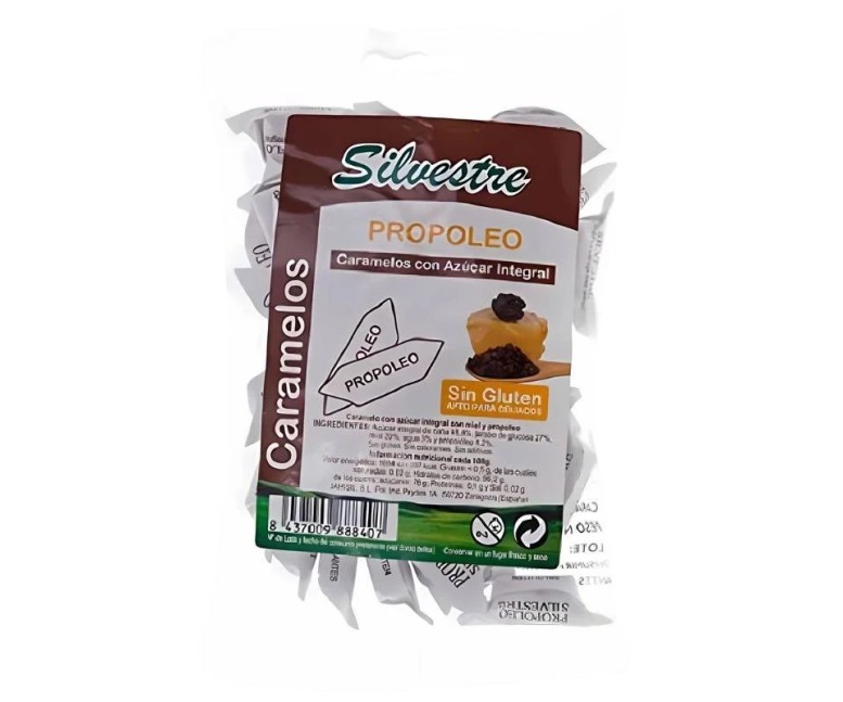 Caramelos de propóleo y miel azúcar de caña 1 kg Silvestre