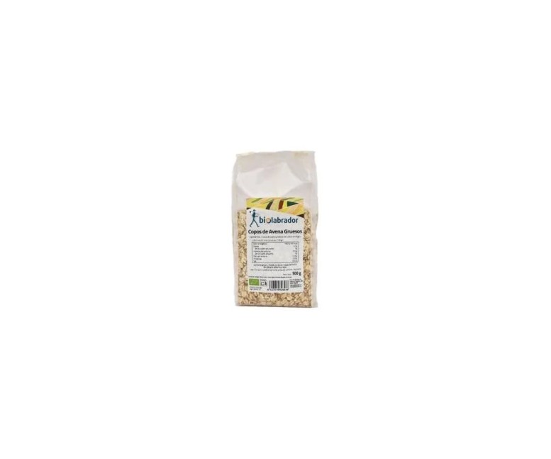 Copos de avena gruesos 500 gr Biolabrador