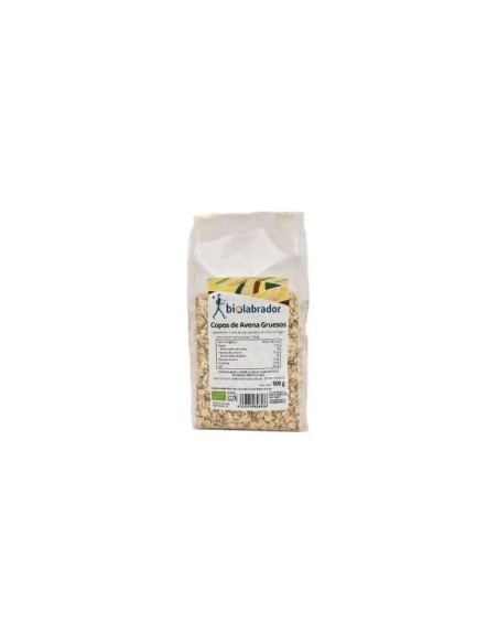 Copos de avena gruesos 500 gr Biolabrador