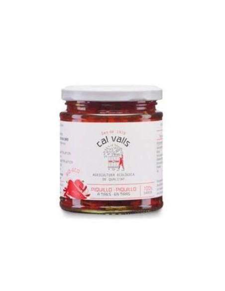 Pimiento del piquillo trozos eco 225 gr Cal Valls