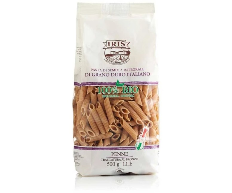 Macarrones de trigo duro integral Bio 500 gr Iris