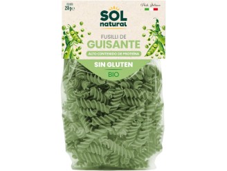Fusilli de guisante sin gluten bio