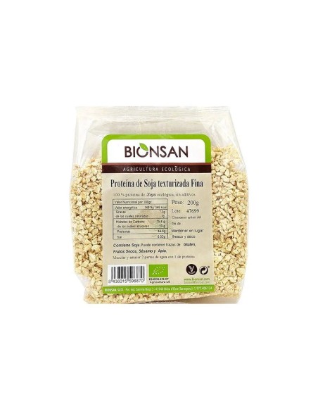 Proteína de soja texturizada fina eco 200 gr Bionsan