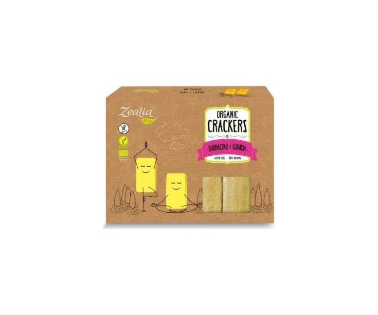 Crackers de sarraceno y quinoa bio sg vegan 120 gr Zealia