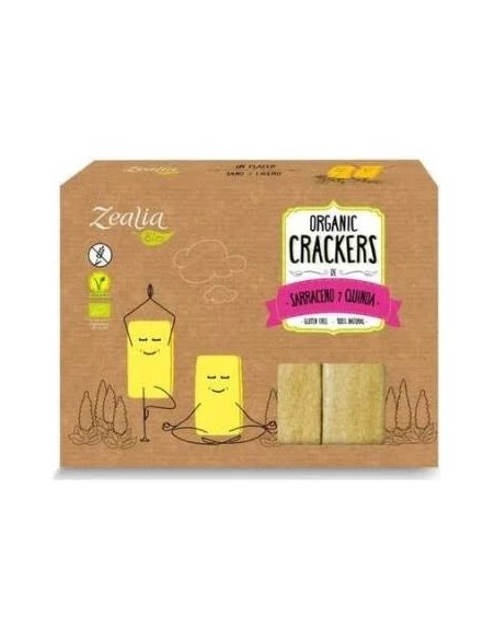 Crackers de sarraceno y quinoa bio sg vegan 120 gr Zealia