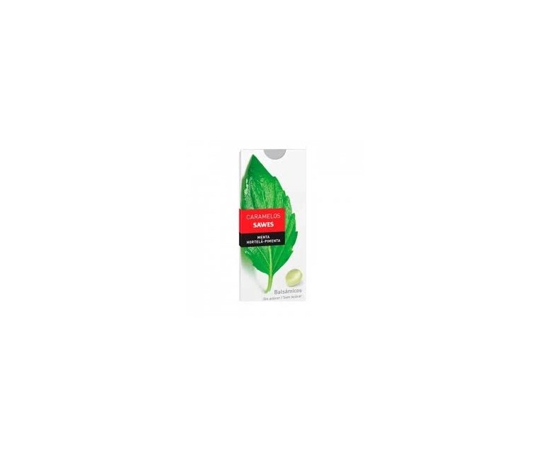 Caramelos balsámicos sin azúcar menta blister 22 gr Sawes