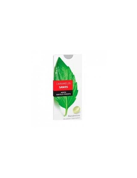 Caramelos balsámicos sin azúcar menta blister 22 gr Sawes