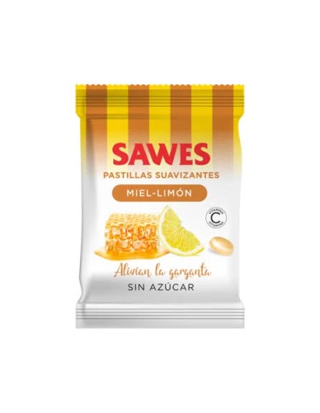 Pastillas balsam s/azúcar miel limón vit c 50 gr Sawes