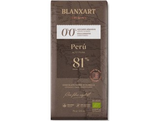 Chocolate Perú 81% s/azúcar s/edulcorante eco