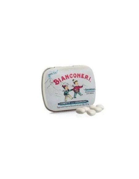 Bianconeri menta azucarado 12 cap - 50 gr Amarelli