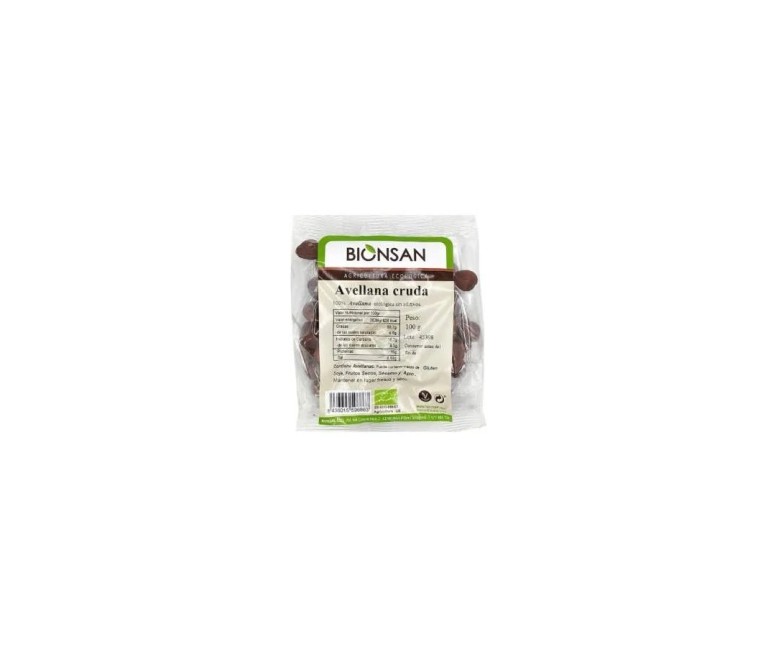Avellana cruda 100 gr Bionsan