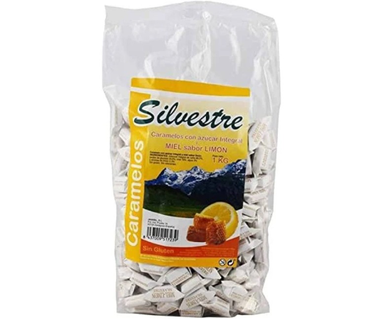 Caramelos de miel y limón azúcar de caña 1 kg Silvestre