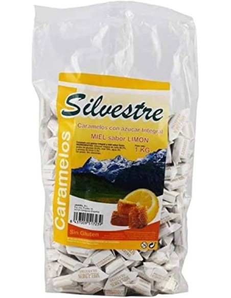Caramelos de miel y limón azúcar de caña 1 kg Silvestre