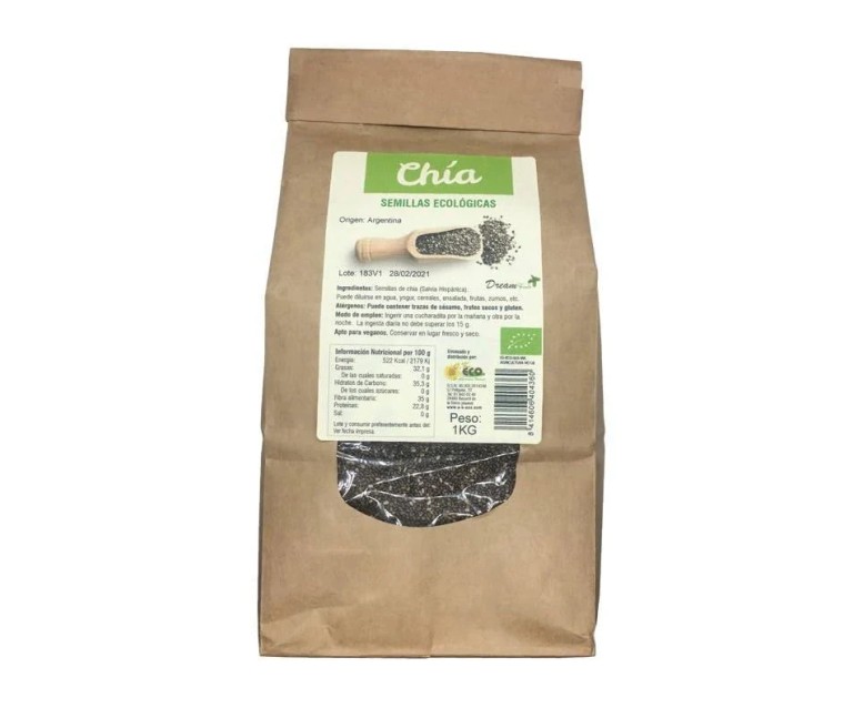 Chia semillas bio 1 kg DREAM FOODS