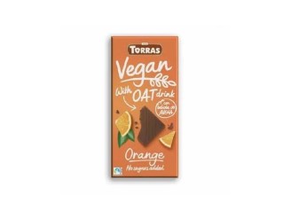 Chocolate con bebida avena-naranja vegan