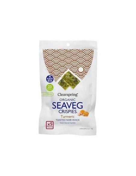 Alga nori con cúrcuma multipack snack 5 uds - 4 gr Clearspring
