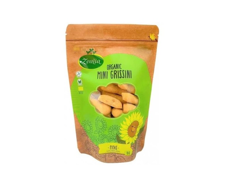 Mini grissini pipas colines bio sg vegan 75 gr Zealia