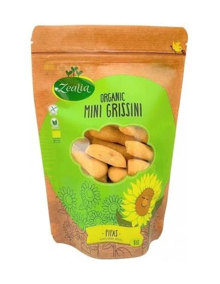 Mini grissini pipas colines bio sg vegan 75 gr Zealia
