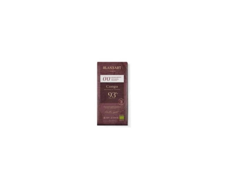 Chocolate congo 93% sin azúcar sin edulcorante eco 75 gr Blanxart