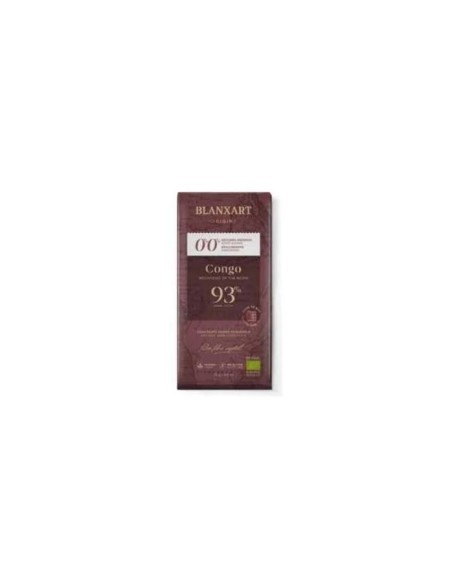 Chocolate congo 93% sin azúcar sin edulcorante eco 75 gr Blanxart