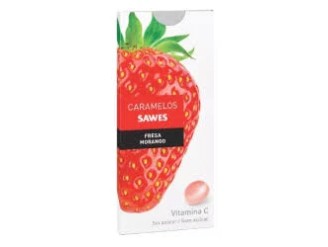 Caramelos balsám s/azúcar fresa vit c blister