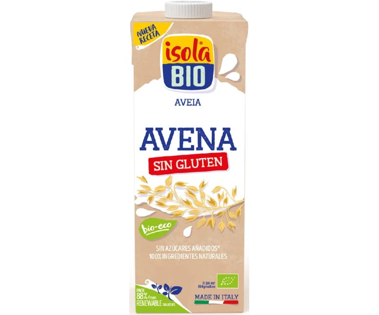 Bebida vegetal de avena 6 uds - 1 l Isola